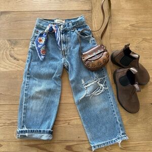 Vintage Levi's distressed relaxed fit jeans